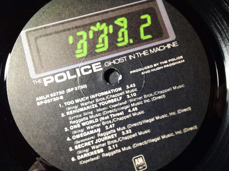 1981 The Police - Ghost in the Machine Vinyl LP (SP256)