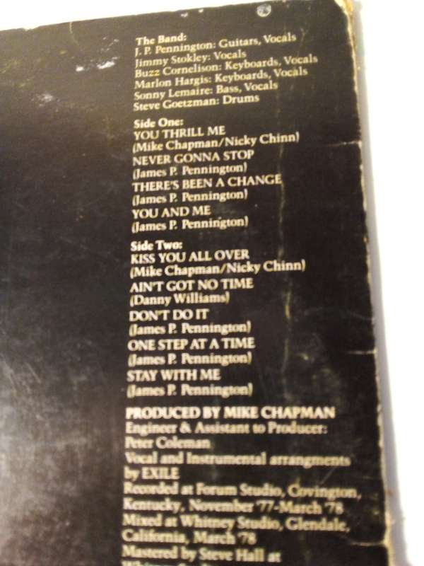 1978 Exile - Mixed Emotions Vinyl LP (SP267)
