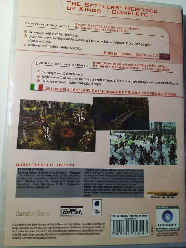 PC DVD-ROM The Settlers Heritage of Kings