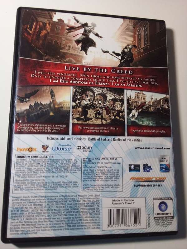 PC DVD-ROM Assassin`s Creed II