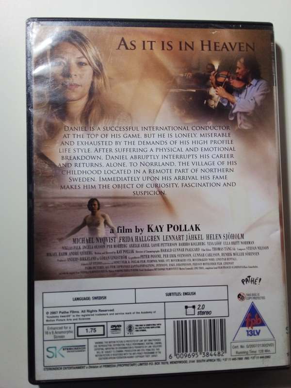 As It Is In Heaven DVD Movie