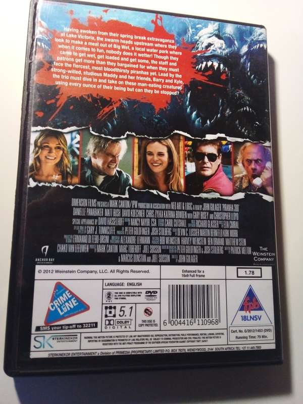 Piranha 3DD DVD Movie