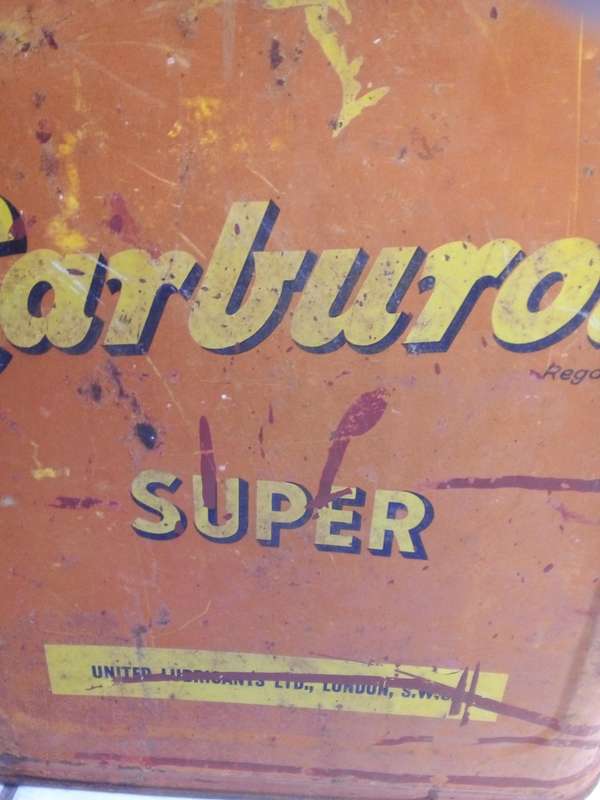 Vintage Large Carburol Super Can from London