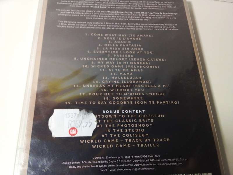 IL Divo Music DVD - Still Sealed