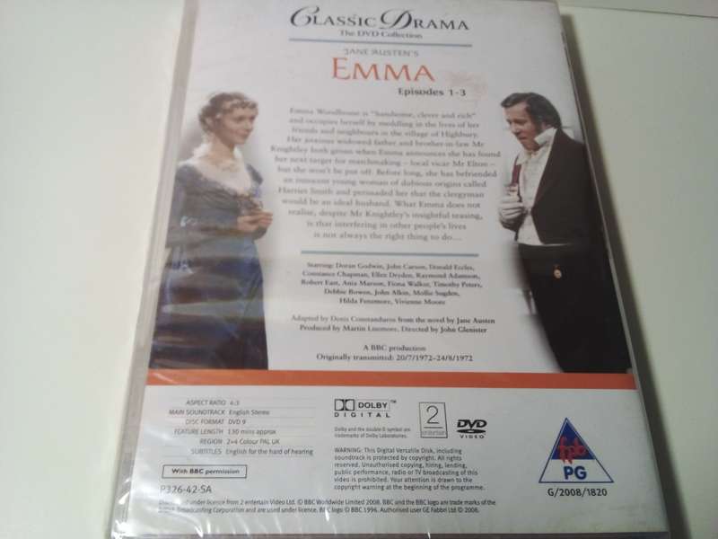 Sealed Jane Austen`s EMMA Episodes 1 - 3