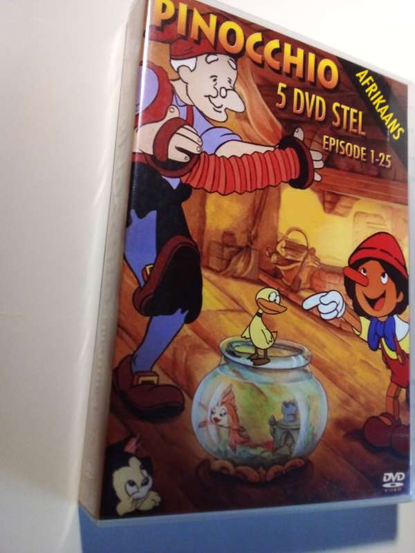 Pinocchio Afrikaans 5 x DVD Stel