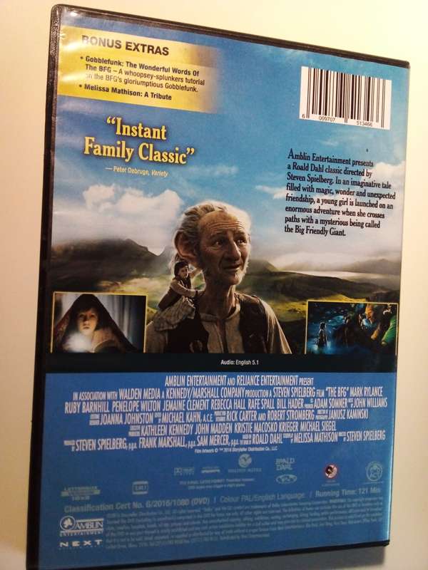 The Big Friendly Giant DVD Movie