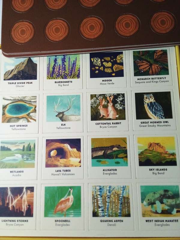 National Parks of the USA Bingo Game