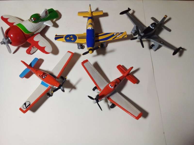 Five Disney Metal & Plastic Planes