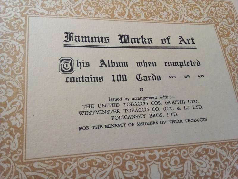 Vintage Famous Works of Art Card Collection - One Card Missing