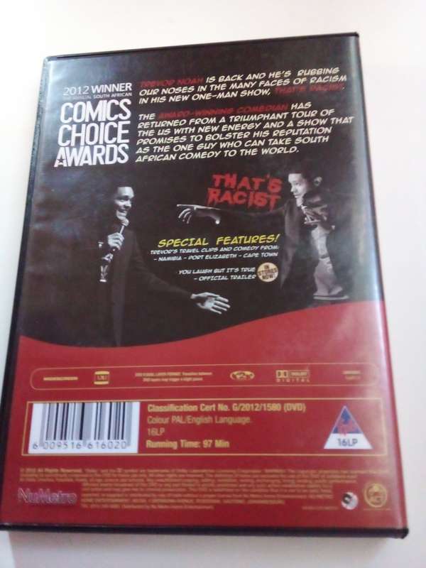 Trevor Noah - That`s Racist /Live at the Lyric Theatre DVD