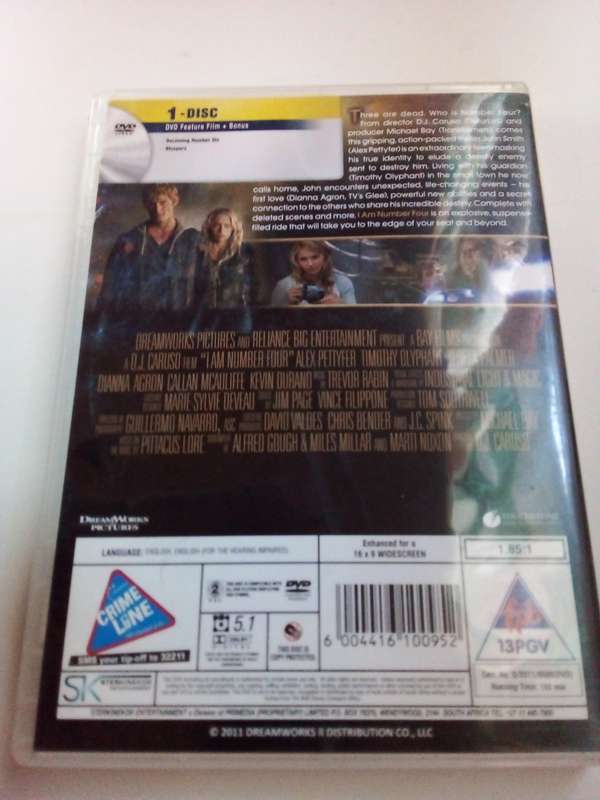 I Am Number Four DVD Movie