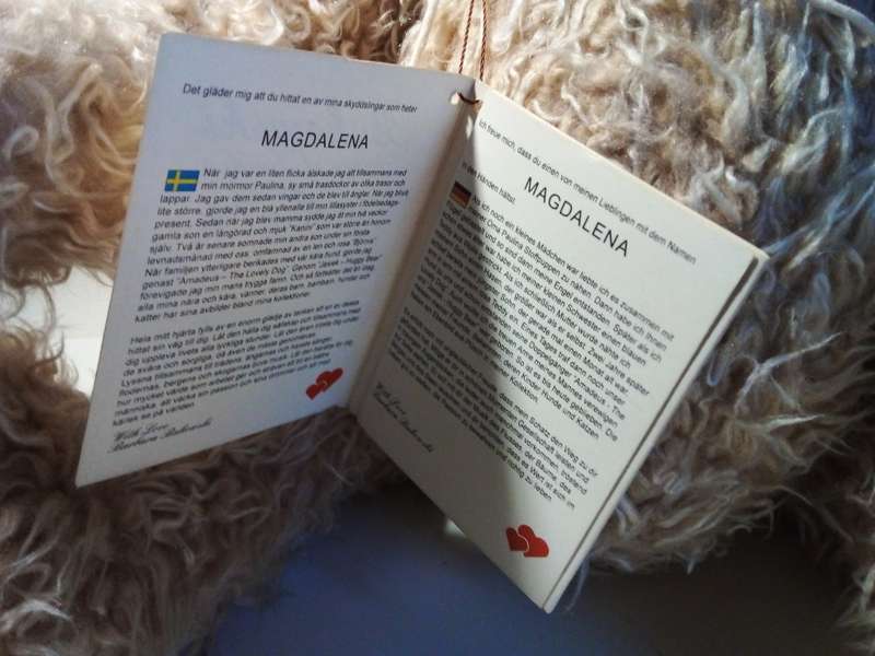 1990 Stockholm Bukowski Teddy Bear