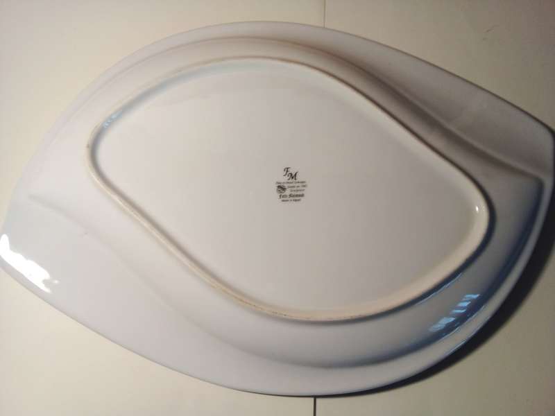 Rare Fathi Mahmoud Limoges Green & Gold Platter