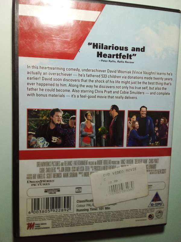 Delivery Man DVD Movie
