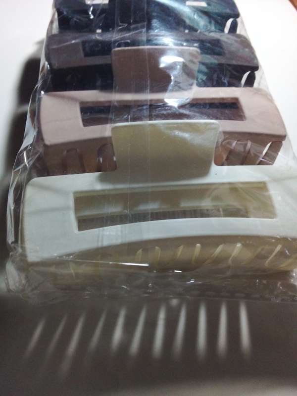 Pack of Four Frosted Square Hair Grabs