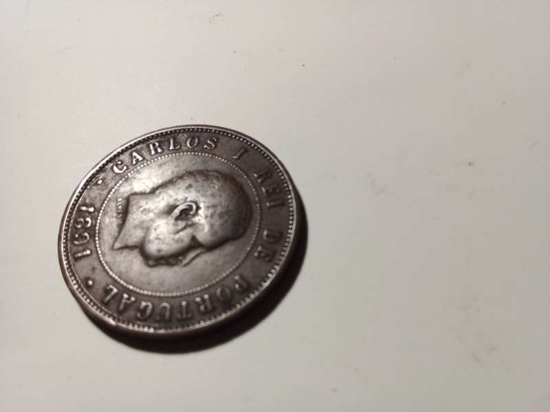 1891 Portugal 20 Reis Coin
