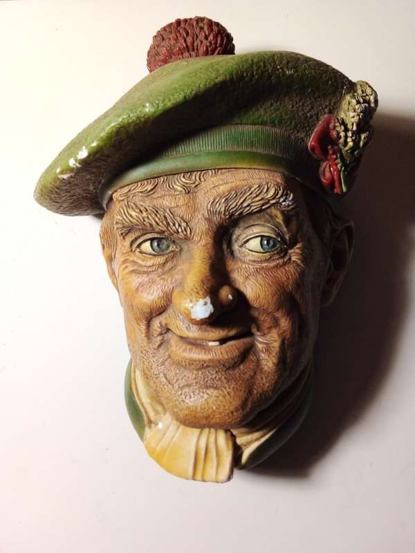 1969 Bossons `Jock` Character Face Wall Hanging