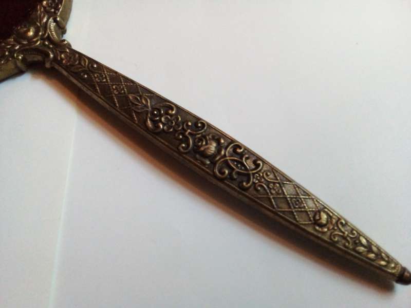 Vintage Decorative Metal Make-up Mirror