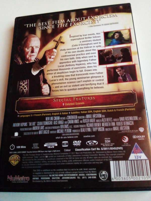 The Rite DVD Movie