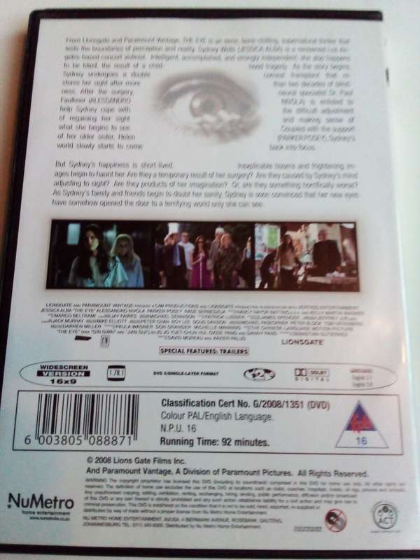 The Eye DVD Movie