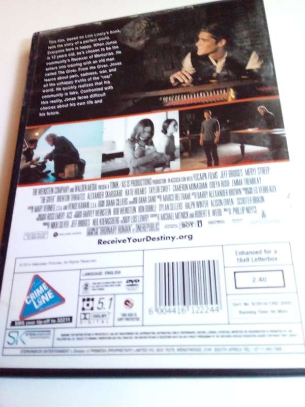 The Giver DVD Movie