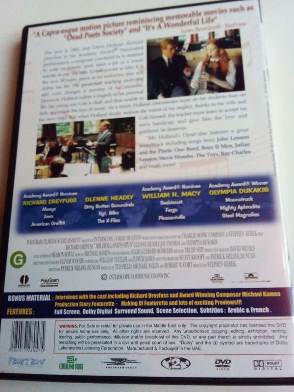 Mr. Holland`s Opus DVD Movie