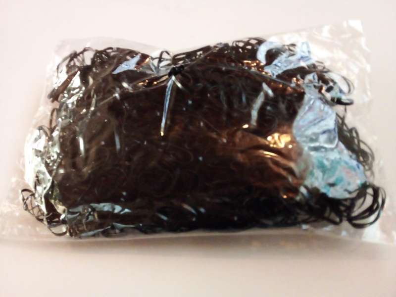1000 x Small Black Rubber Hair Elastics