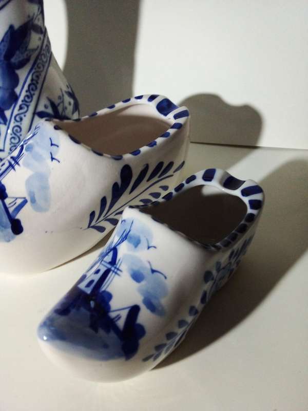 Set of Three Blue & White Random Shoe Ornaments