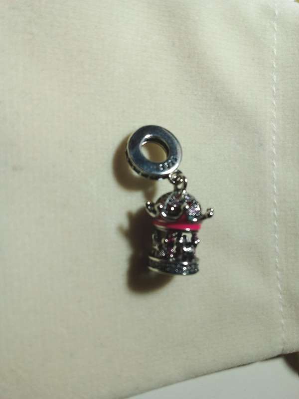9.25 Silver Carousel Bracelet Charm