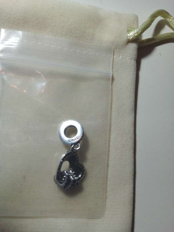 9.25 Silver Heartshaped `Forever` Bracelet Charm