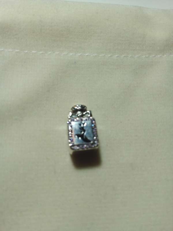 925 Silver `I Love Perfume` Bracelet Charm