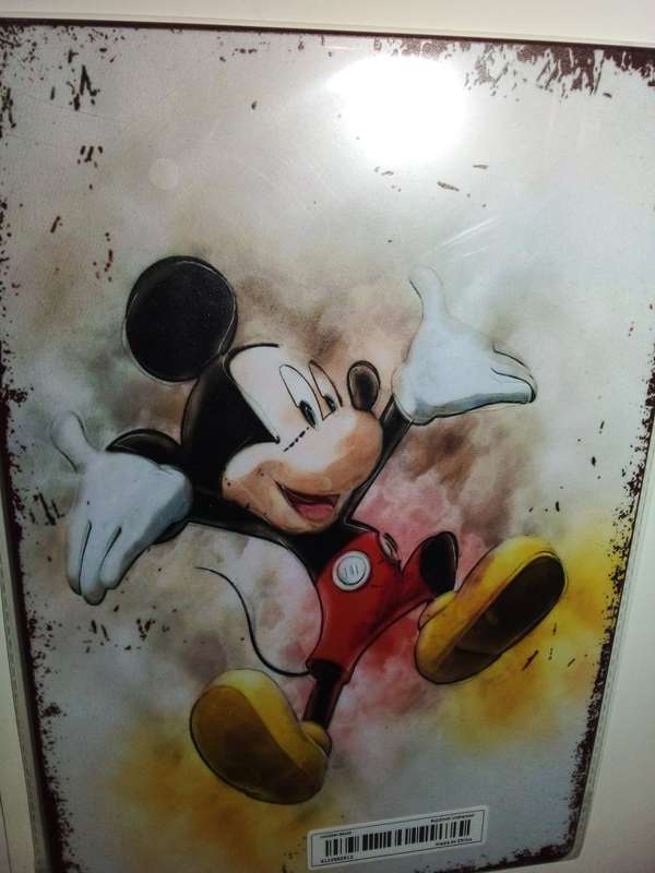 Tin Metal Mickey Mouse Sign