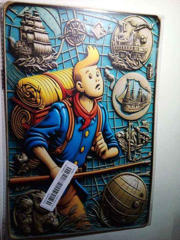 Tin Metal TinTin Sign