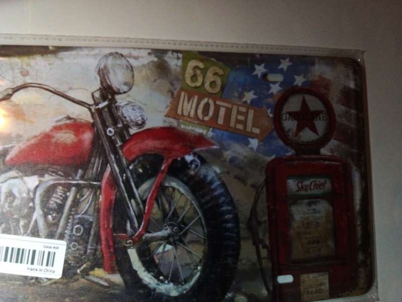 Tin Metal Route 66 Sign