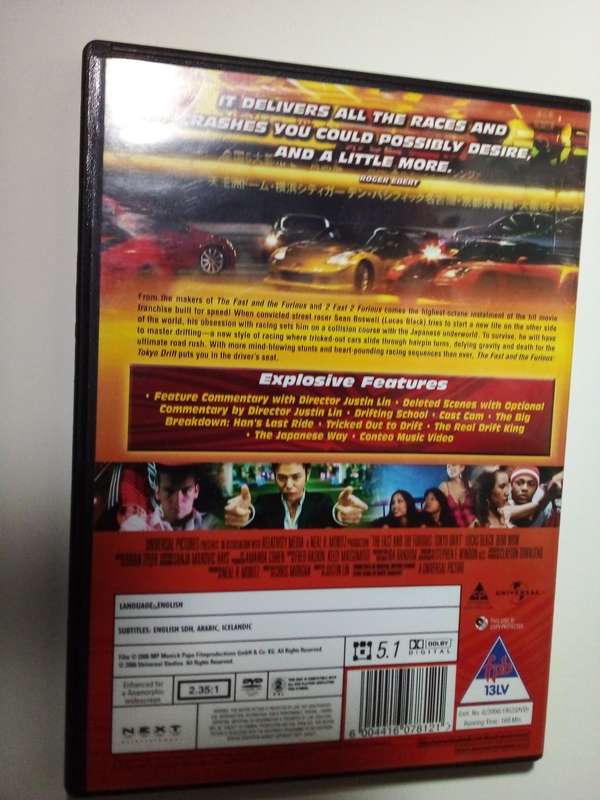 The Fast and Furious Tokyo Drift DVD Movie