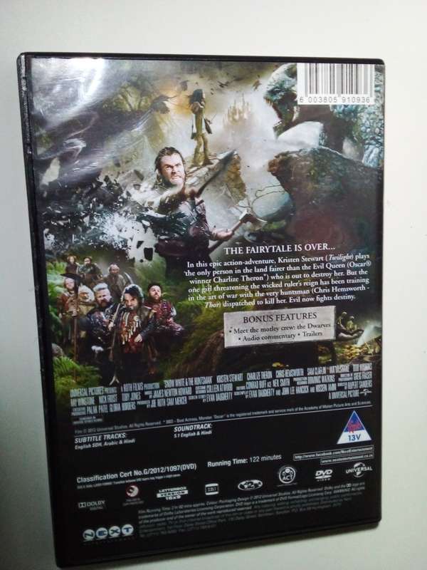 Snow White & The Huntsman DVD Movie