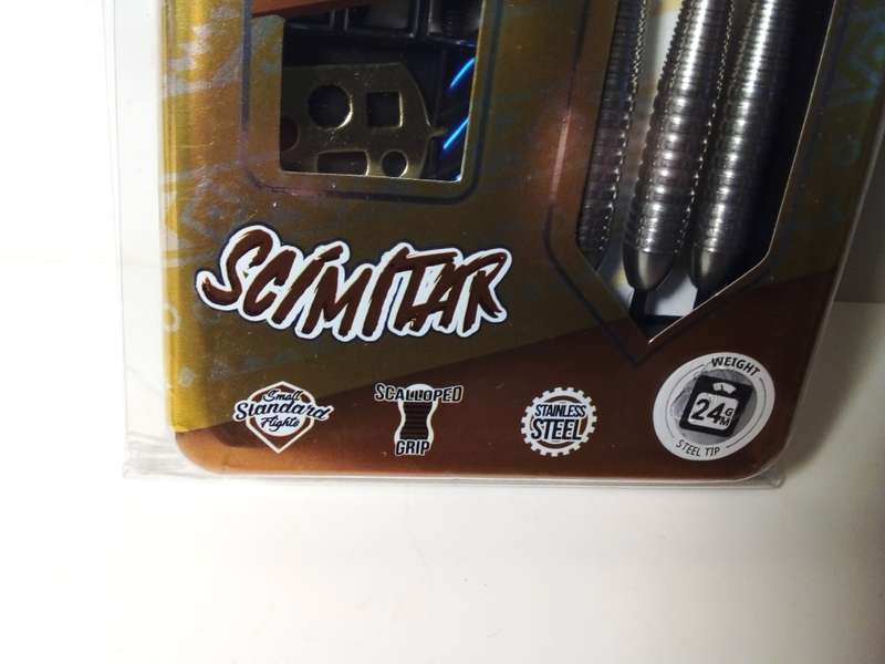 Scimitar 24 GM Steel Tip Darts with Extra Filghts & Shafts