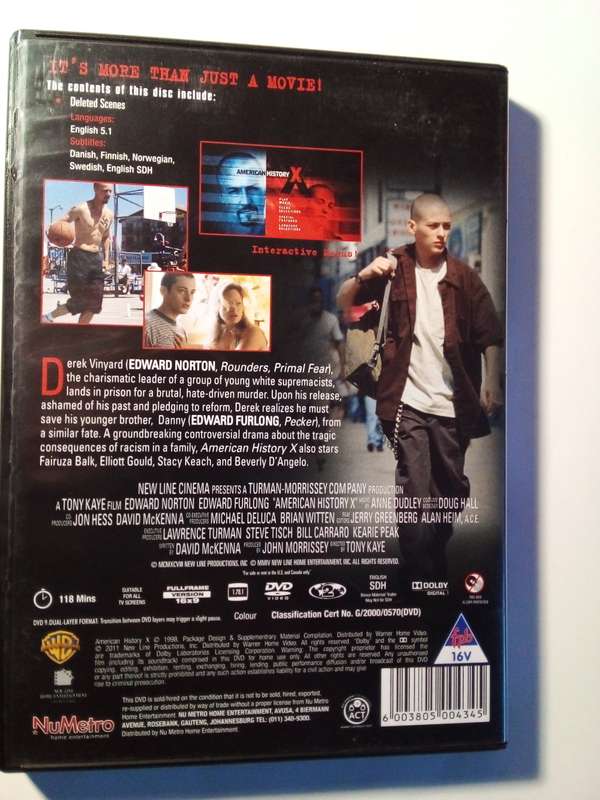 American History X DVD Movie