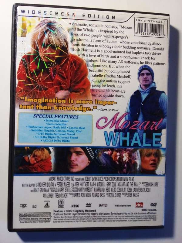 Mozart and the Whale DVD Movie