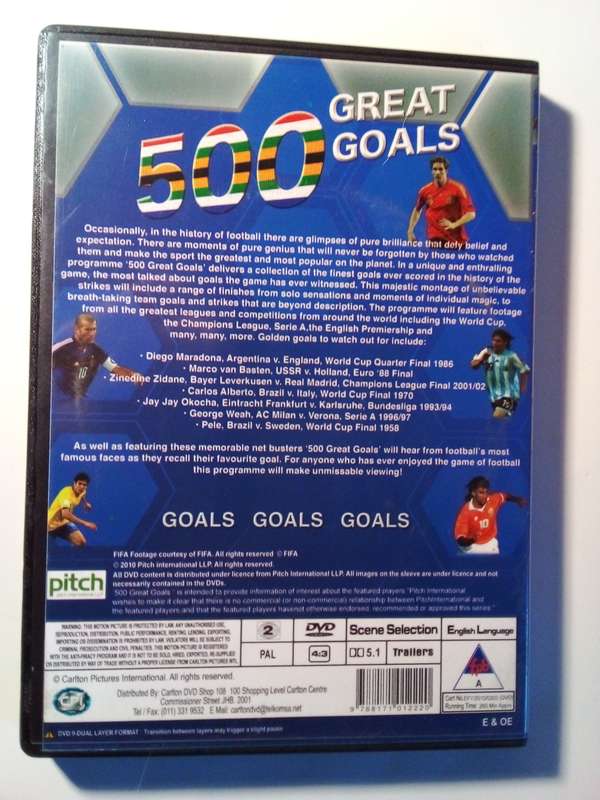 500 Great Goals 2 Disc Set
