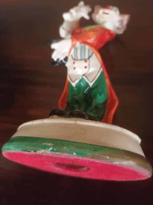 Vintage Clown Pulling Rabbit Out Of Hat Figurine