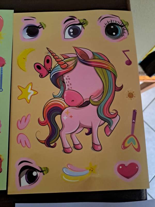 Stickers Set of 6 Unicorn Themed