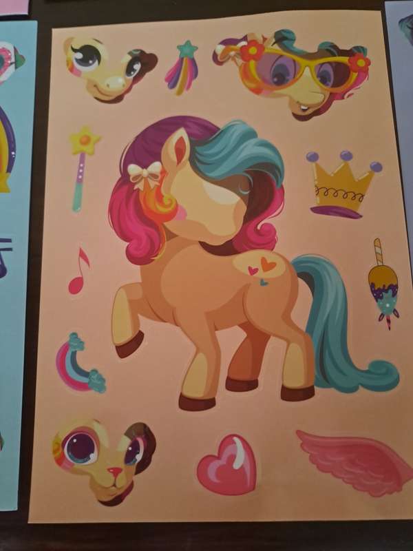Stickers Set of 6 Unicorn Themed