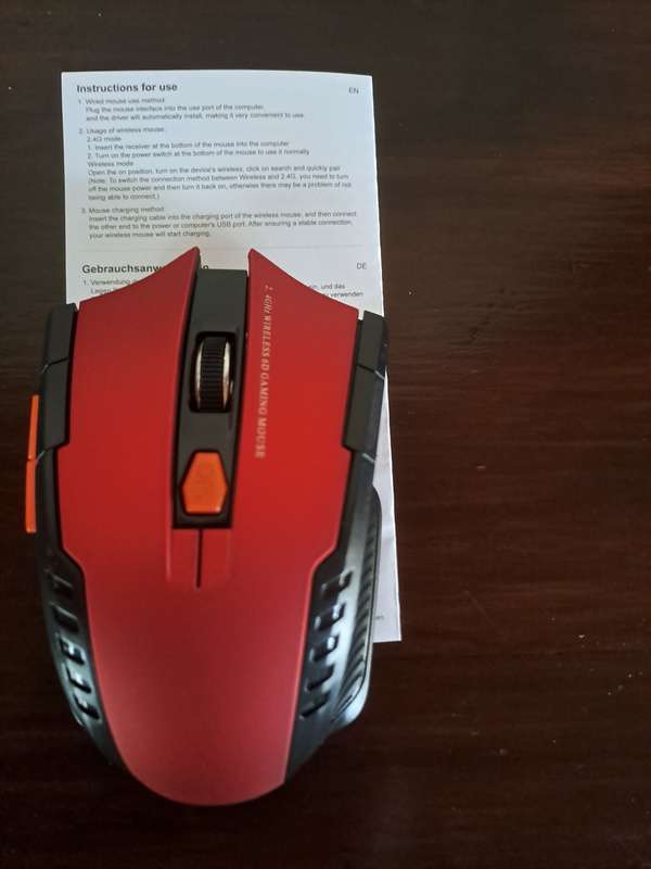 Gaming Mouse Red and Black