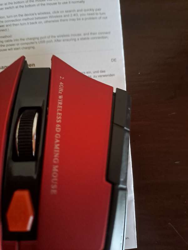 Gaming Mouse Red and Black