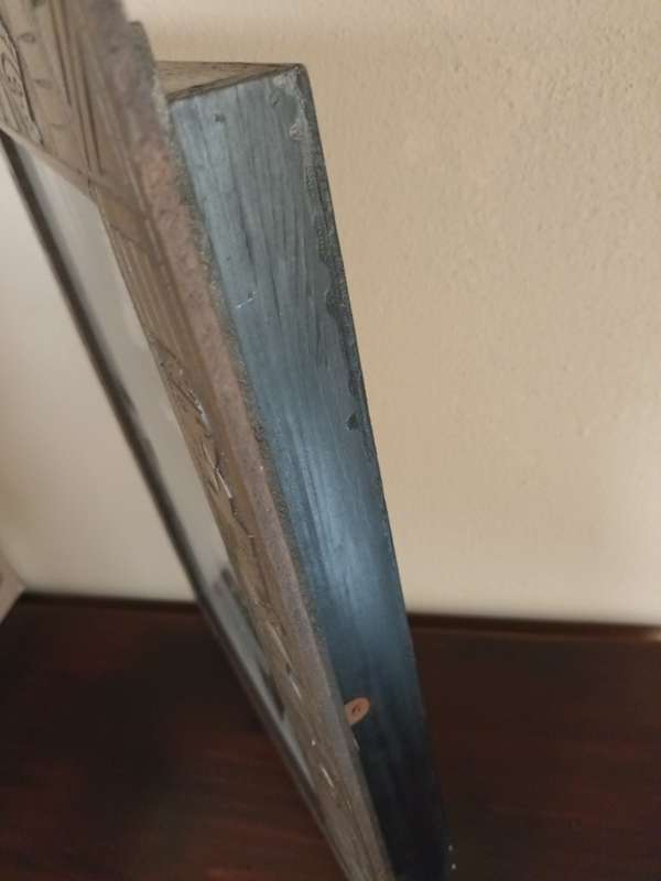 Box Frame with Three Dimensional Tribal Art