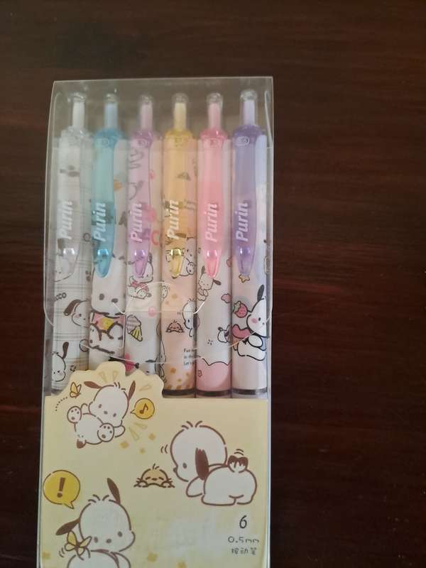 Pens 6 Gel Black Pens Purin