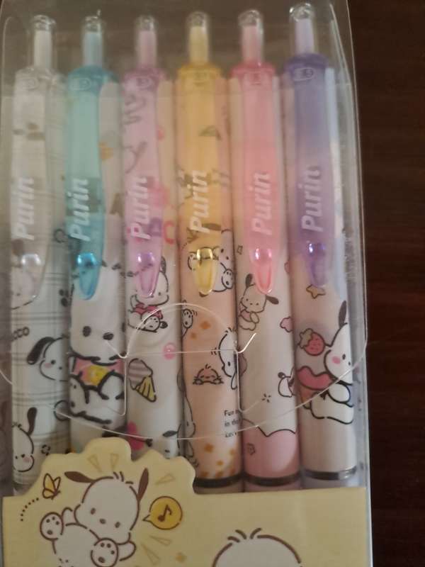 Pens 6 Gel Black Pens Purin