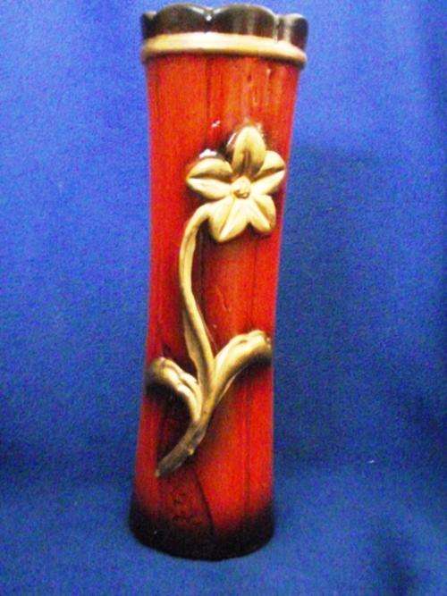 Ceramic Vase with wood effect